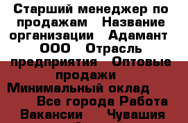 Старший менеджер по продажам › Название организации ­ Адамант, ООО › Отрасль предприятия ­ Оптовые продажи › Минимальный оклад ­ 80 000 - Все города Работа » Вакансии   . Чувашия респ.,Алатырь г.